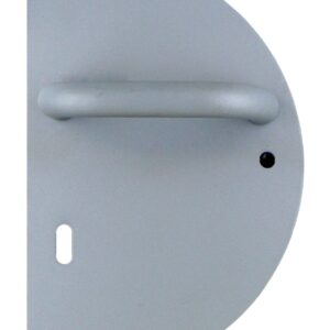 Half moon plate with handle