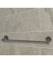 Single twisted towel rack