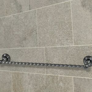 Single twisted towel rack