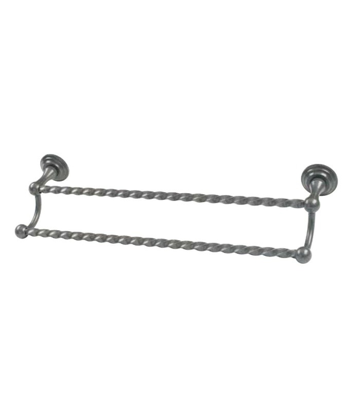 Double twisted towel rack