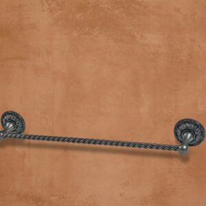 Single twisted towel rack