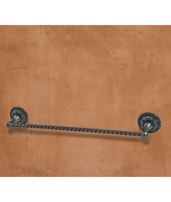 Single twisted towel rack