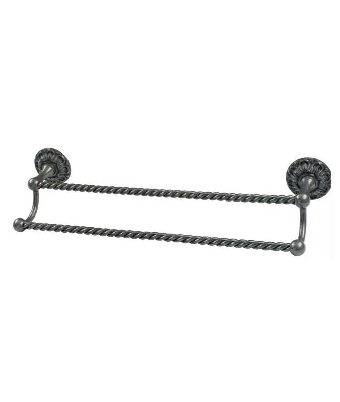 Double twisted towel rack