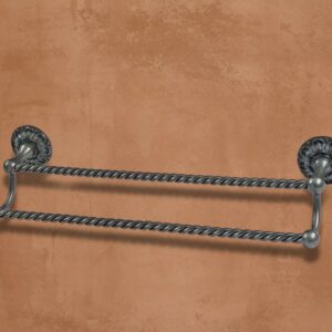 Double twisted towel rack