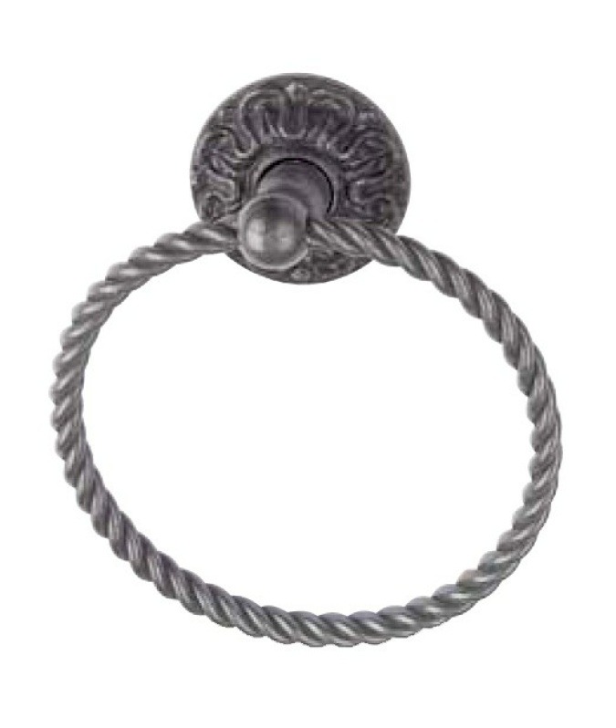 Twisted towel ring