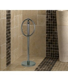 Towel rack on stand