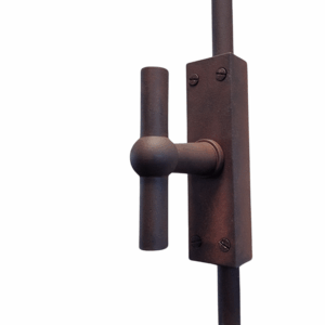 Bouton crémone sur boîtier en applique Chemin de fer